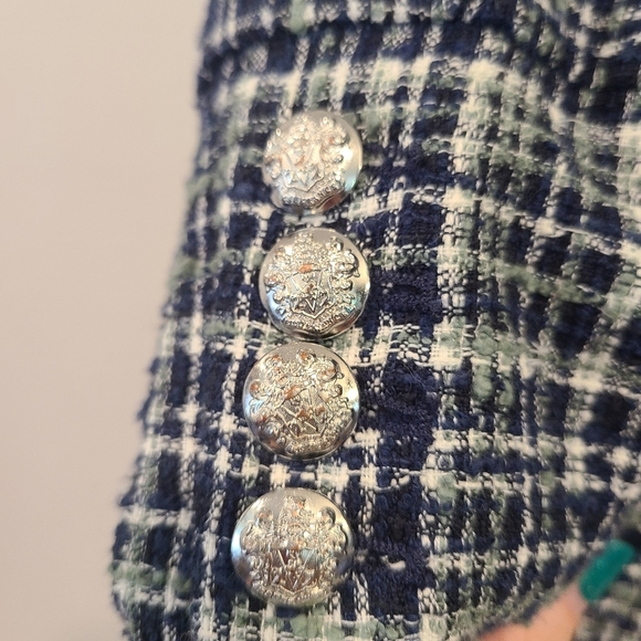 Veronica Beard Ada Cutaway Tweed Dicky Blazer - Picture 9 of 13